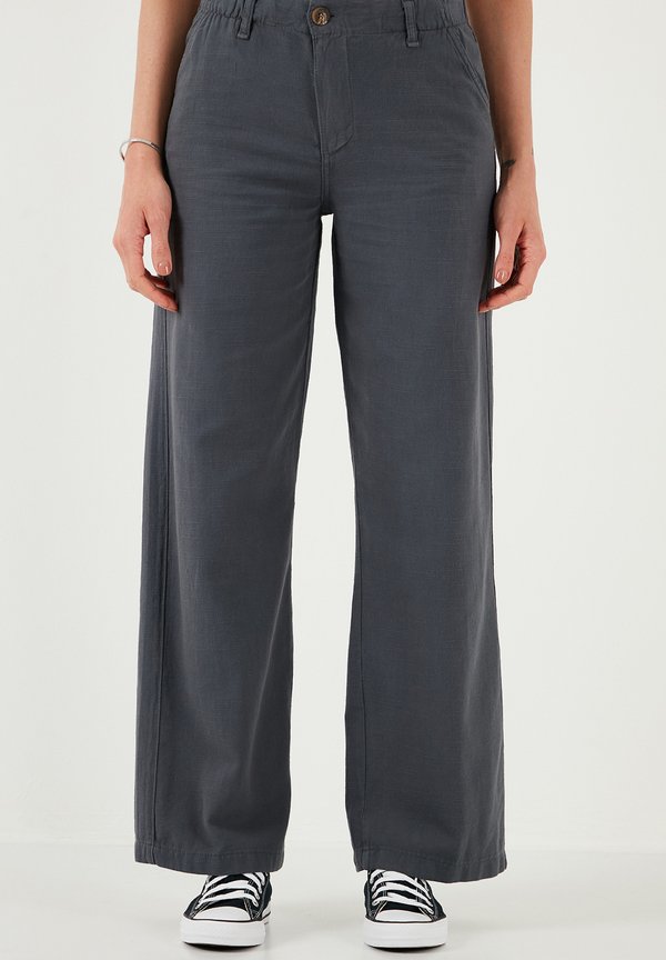 REGULAR FIT - Stoffhose - anthracite