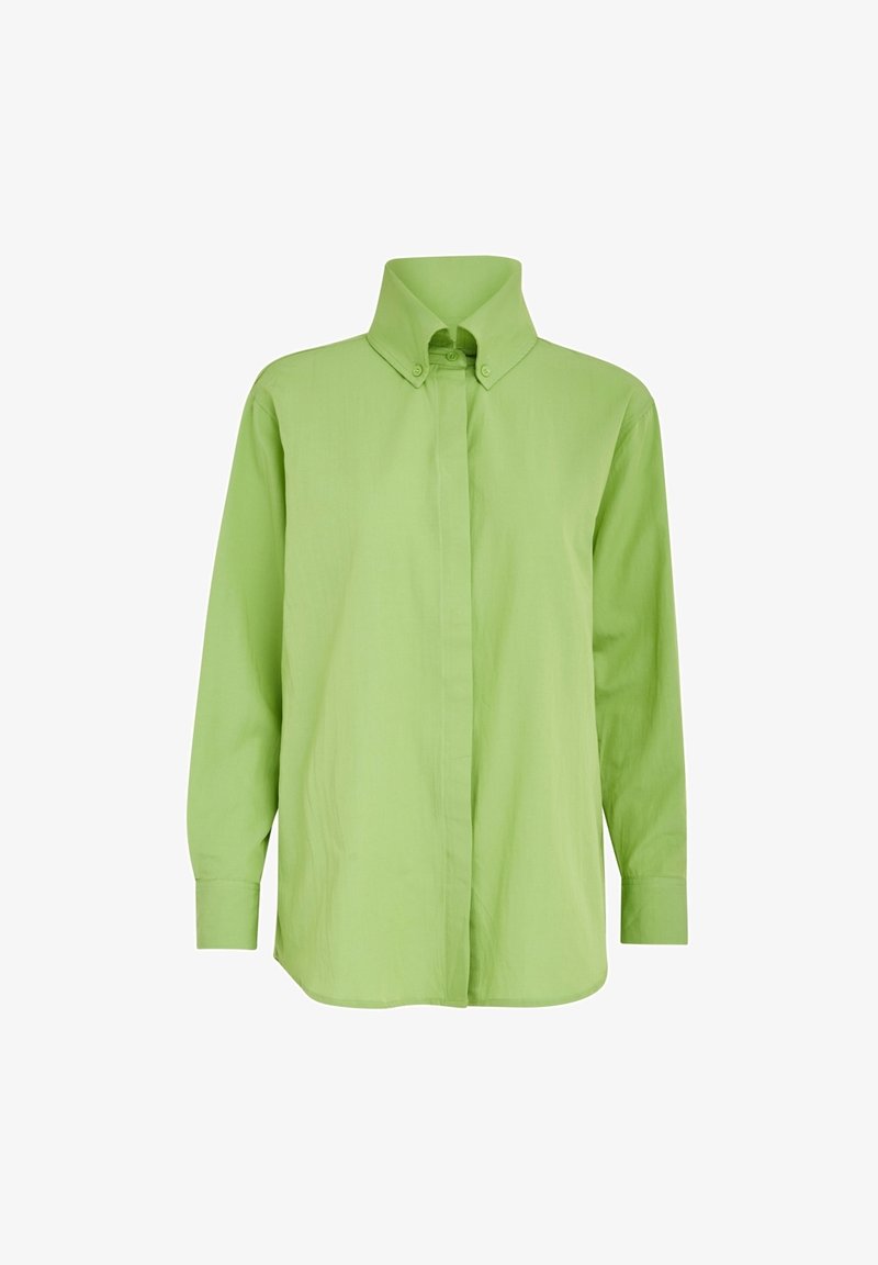 Minus MILAMIRA OVERSIZE SHIRT 1 - Button-down blouse - lime green/neon green - Zalando.ie Minus MILAMIRA OVERSIZE SHIRT 1 - Button-down blouse - lime green/neon green - Zalando.ie