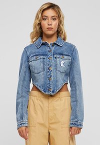 Karl Kani CROP CORSET WASHED Denim jacket vintage indigo