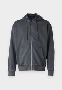 JORRAVEN OVERSIZED HOOD UNISEX - Zip-up sweatshirt - ebony