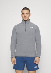 The North Face - 100 GLACIER 1/4 ZIP - Fleece trui - medium grey heather Miniatuurafbeelding 1