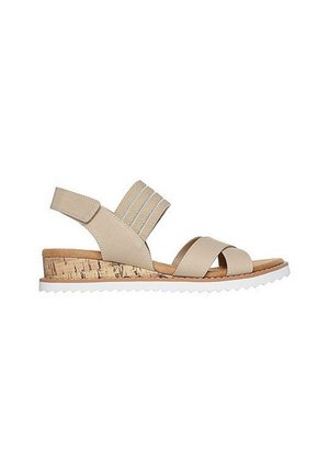 Skechers DESER KISS - Sandali con zeppa - beige