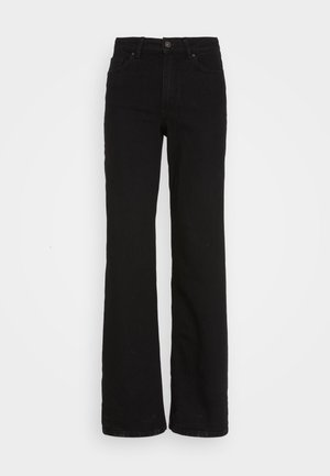 Pieces PCPEGGY WIDE PANT - Straight leg -farkut - black