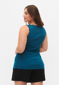 Zizzi 2-PACK WITH TRIM - Topp - blue/coral black
