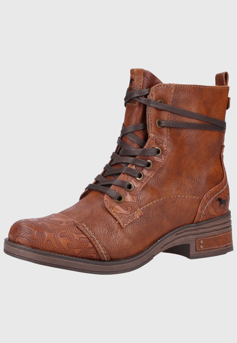 Mustang Botines con cordones - cognac/coñac - Zalando.es