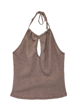 Koton, HALTER NECK BLOUSE. - Débardeur - brown