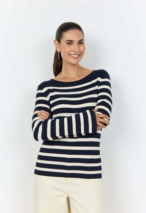 DOLLIE - Strickpullover - marine ecru