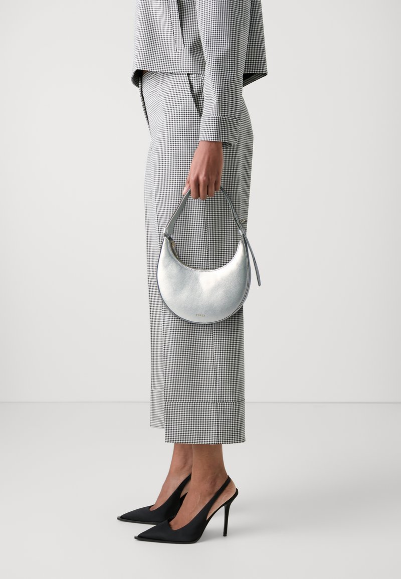 Furla DELIZIA MINI SHOULDER BAG - Håndveske - silver-coloured
