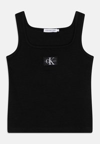 Calvin Klein Jeans BADGE SQUARE NECK - Linne - black