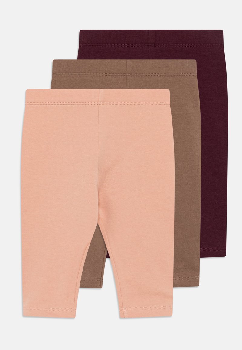 Lindex BRUSHED INSIDE UNISEX 3 PACK - Leggings - dusty pink