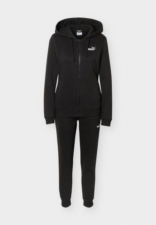 PUMA HOODED SUIT FULL ZIP - Tracksuit - black — photo 5