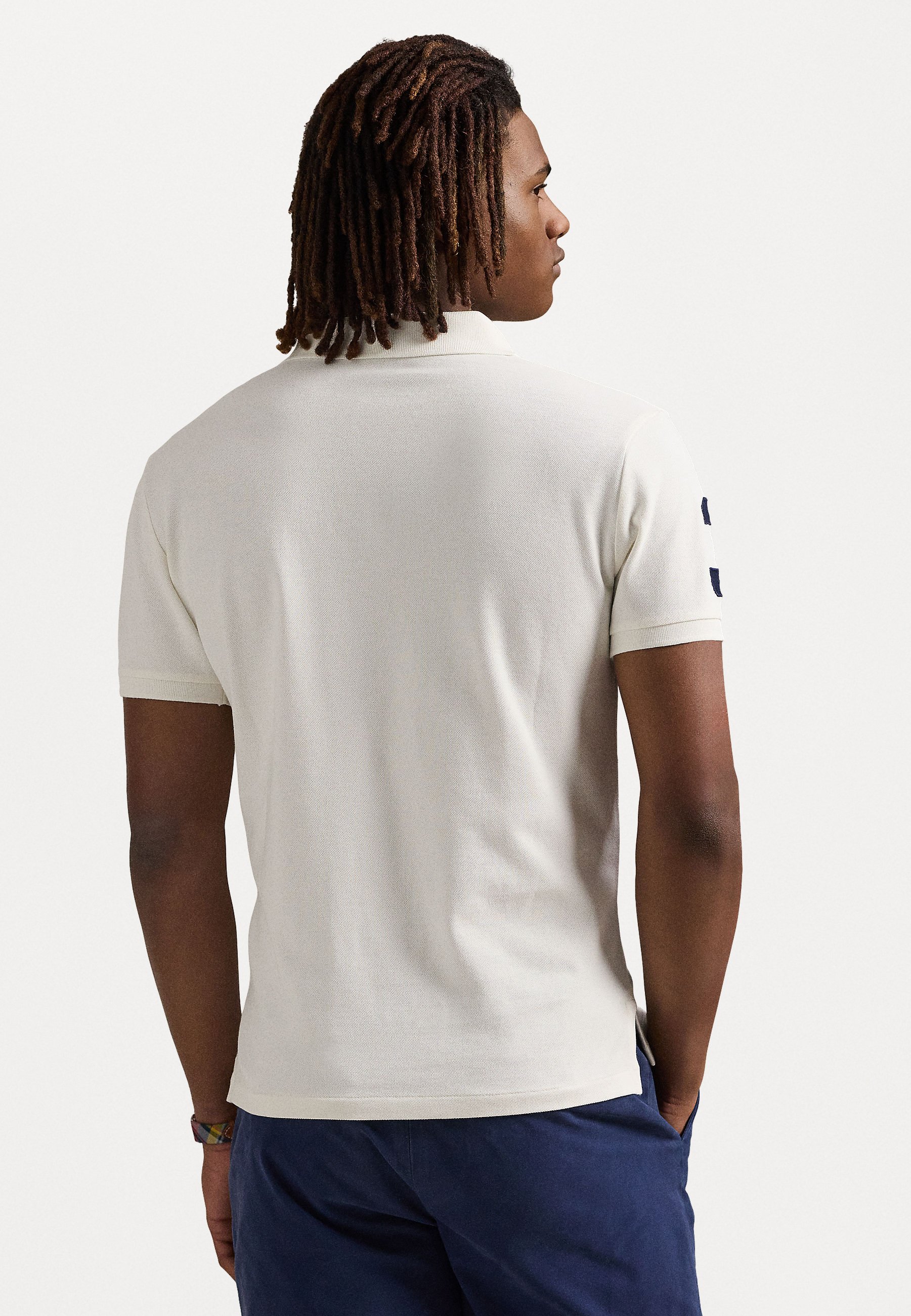 Polo Ralph Lauren Custom Slim Fit Big Pony Mesh Polo Shirt