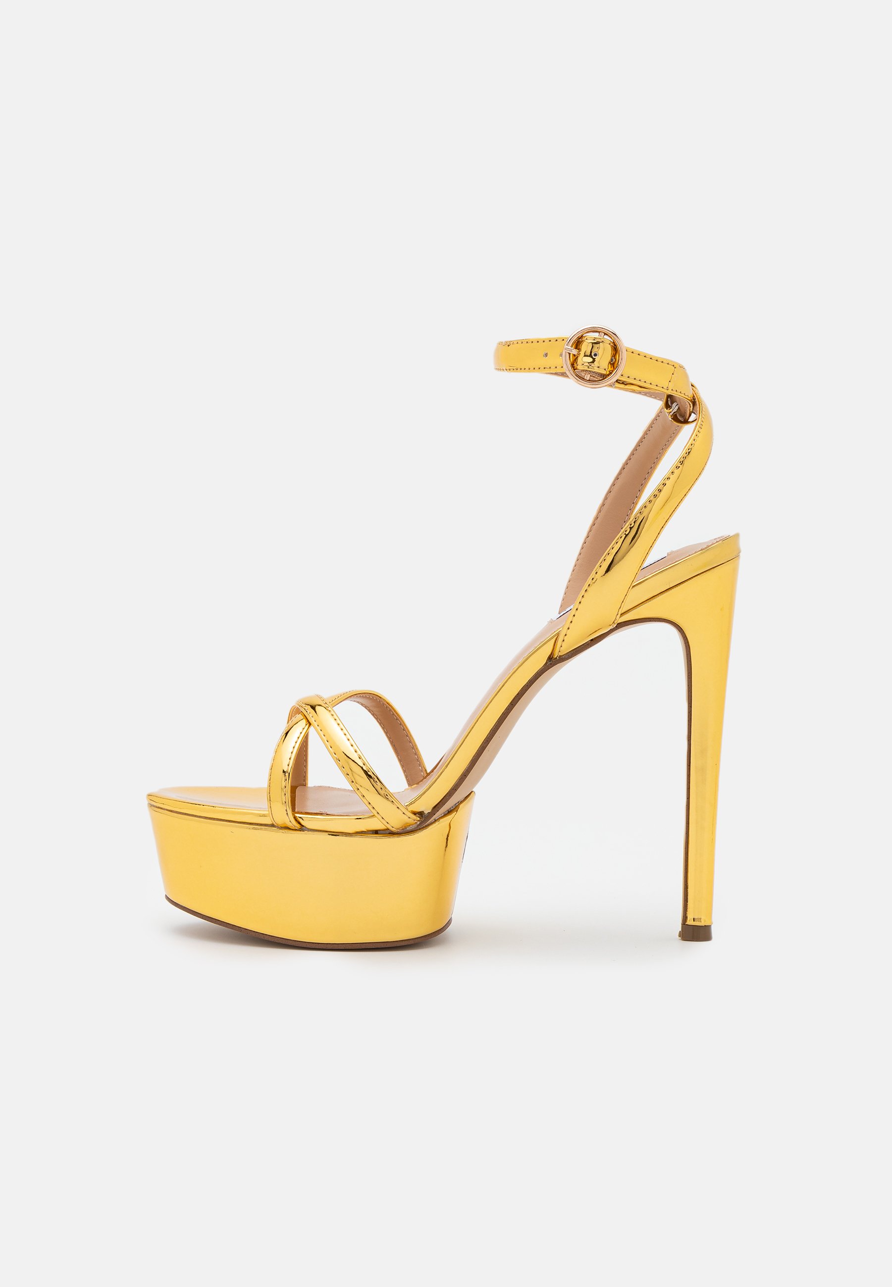 Steve Madden MARCIANA - Sandalias de tacón - gold/dorado - Zalando.es