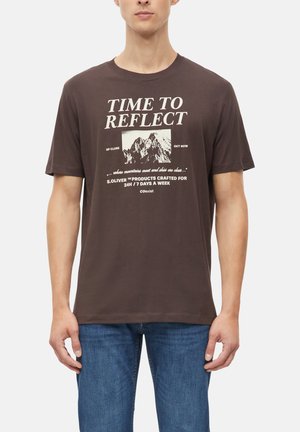 s.Oliver, T-SHIRT - Print T-shirt - braun