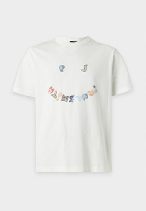 PS Paul Smith, FIT HAPPY - Μπλουζάκι με στάμπα - off-white