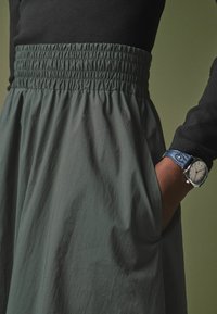 Next SHIRRED WAIST - A-snit nederdel - khaki green