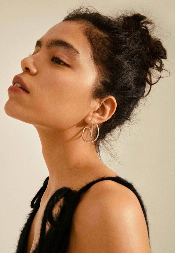 MILLER HOOP - Ohrringe - silver plated