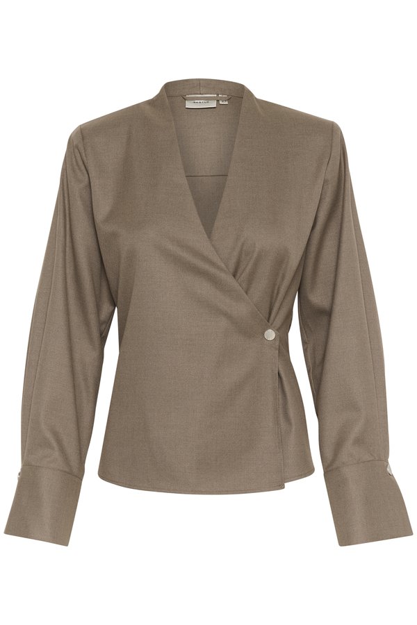 CACIA - Blouse - dark timberwolf melange3