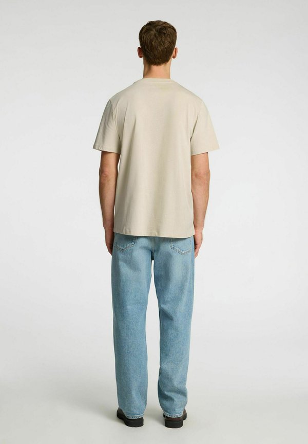 SLHASPEN O NECK TEE - Basic T-shirt - oatmeal2