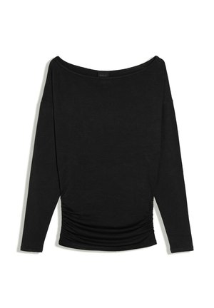 Bershka, ASYMMETRIC NECKLINE LONG SLEEVE - T-SHIRT - T-shirt à manches longues - black