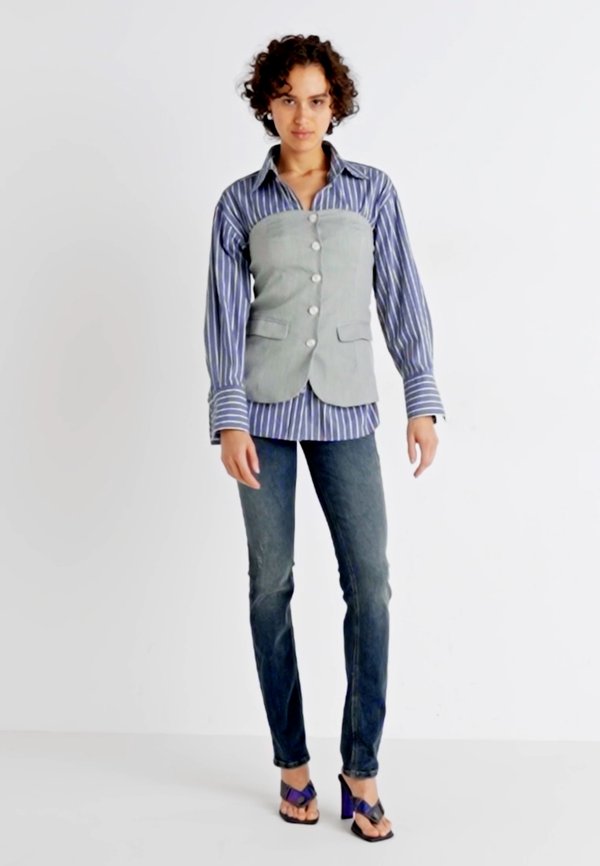 LOW RISE  - Slim fit jeans - oxford wash4