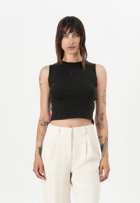 Guess Originals GO OPEN BACK SCRIPT TEE - Top - jet black