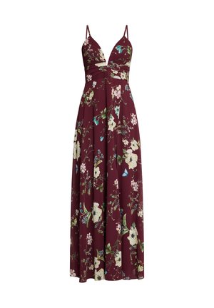 Vera Mont, VERA MONT MIT MUSTER ABENDKLEID - Robe de cocktail - dark red green