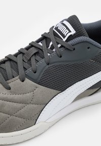 Puma KING TOP IT - Beltéri futballcipő - shadow gray/white/glacial gray