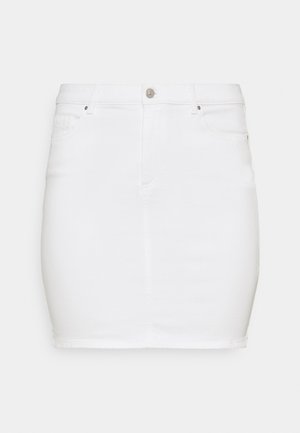 PCLIL SKIRT - Miniskjørt - bright white