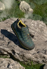 CRUX GTX - Turistické topánky - petrol/mustard