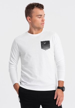 Ombre Top s dlouhým rukávem - white