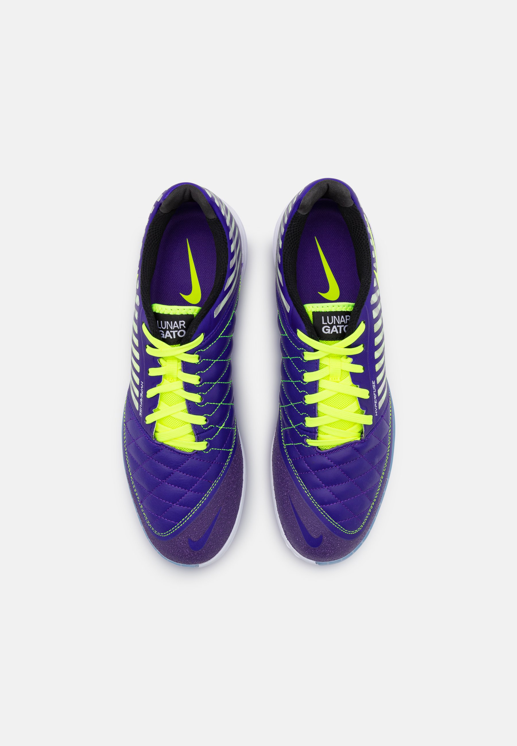 Nike Performance LUNARGATO II - Fußballschuh Halle - electro  purple/volt/black/white/lila - Zalando.de