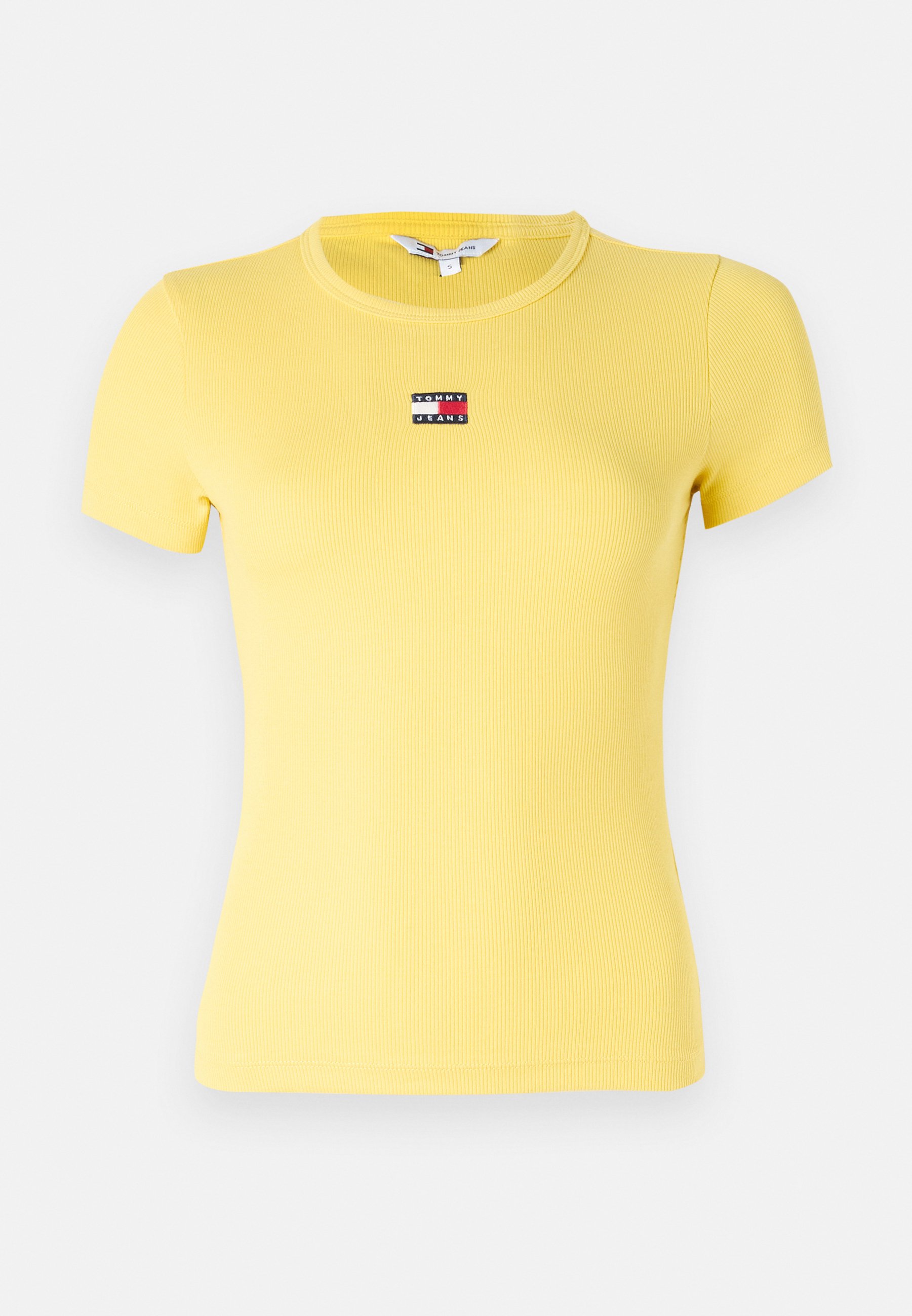 売れ筋商品|||トミーヒルフィガー Tシャツ レディース トップス SLIM BADGE TEE - Basic T-shirt - yellow dahlia TOMMY HILFIGER 【クーポン対象外】TOMMY トミー ヒルフィガー T
