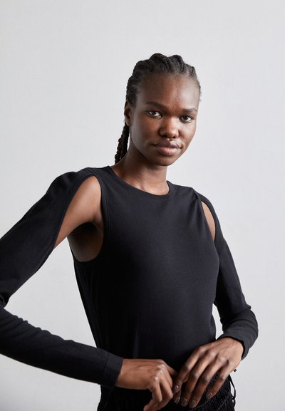 Helmut Lang CUT OUT CREW - Pullover - schwarz