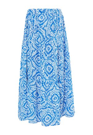 MIT PRINT - Maxi szoknya - blau