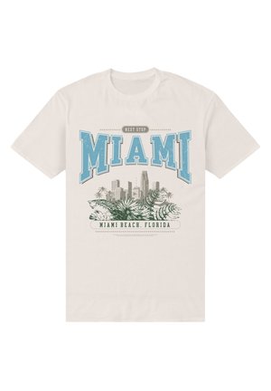 NEXT STOP MIAMI - Camiseta estampada - natural
