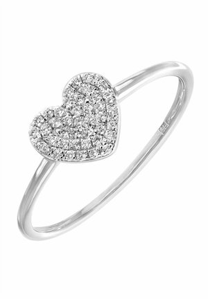 PAVE HEART  - Ring - white gold