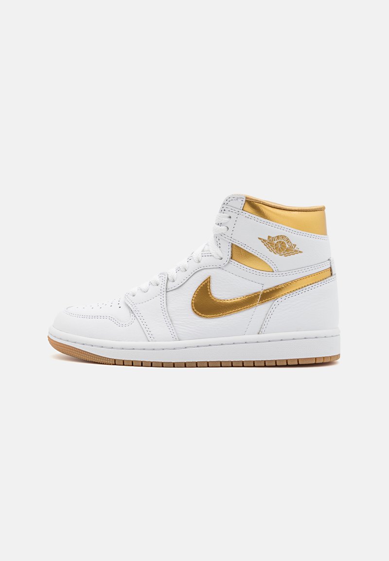 Jordan - AIR JORDAN 1 RETRO HIGH OG - Zapatillas altas - white/metallic gold/light brown, Ampliar