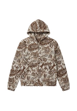 Project X Paris, VESTE À CAPUCHE ZIPPÉE TAWNY - Sweat zippé - greige