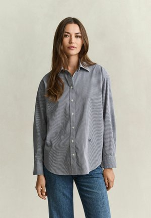 GANT, REL CHECKED SHIRT - Button-down blouse - classic blue