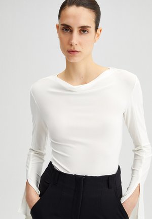 BODY WITH SLIT - Hosszú ujjú felső - off white