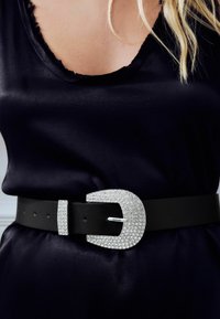 Next RHINESTONE BUCKLE WESTERN   REGULAR FIT - Opasok - black
