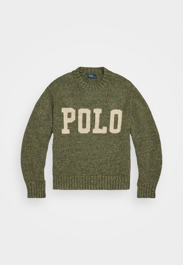 LOGO COTTON CREWNECK SWEATER - Jumper - field sage marl3