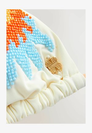 Never Fully Dressed BEADED SUN - Bikiinide ülaosa - blue white