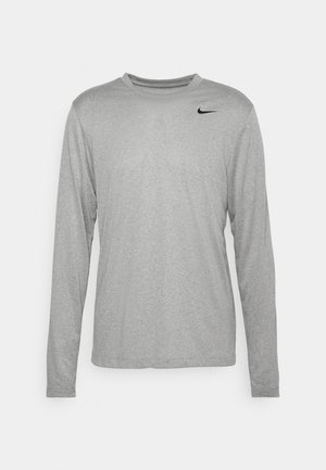Nike Performance TEE RESET - Tops ar garām piedurknēm - tumbled grey