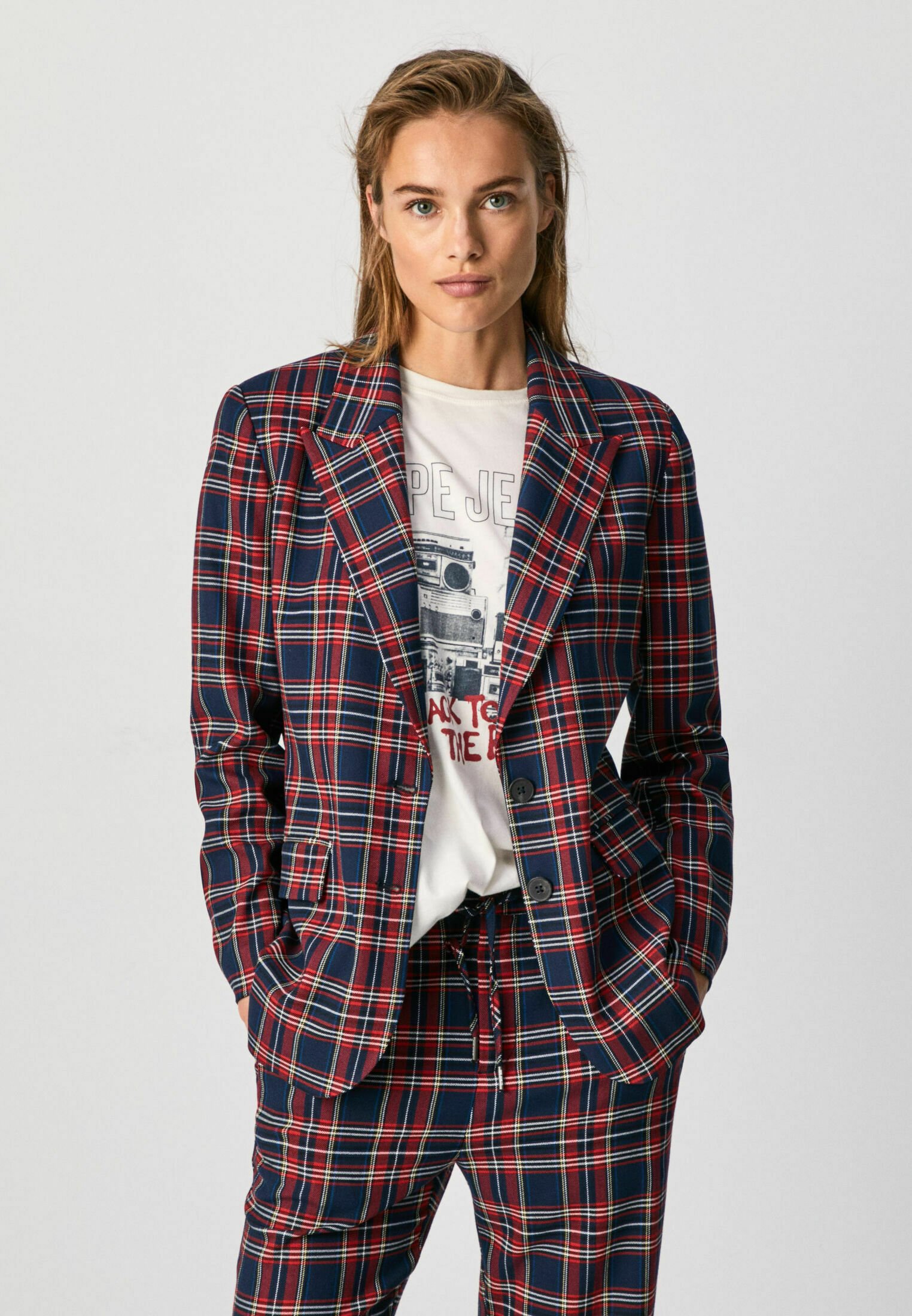 Pepe Jeans Blazer - red/multicolor -
