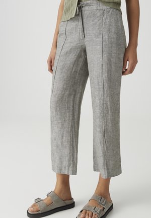OPUS MID RISE CROPPED RELAXED FIT - Pantaloni - olive leaf