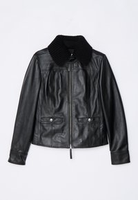 VAUGHN JACKET - Leather jacket - black