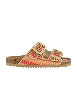 RAFIA SUNSET - Mules - coral