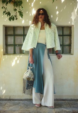 Touché Privé, JACQUARD SEQUINED JACKET - Ελαφρύ μπουφάν - mint